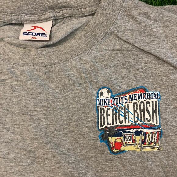 Men’s Grey Mike Fults Memorial Beach Bash Graphic Tee - Picture 3 of 4